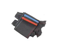 Steering Wheel Protector Covers Hand Braid Car Steering Wheel Cover For BMW Sport E82 E87 E88 For M3 E90 E92 E93 2008-2013 For X1 E84 2011 Car Grip Cover(B redblue line-3 bar 0.7mm)
