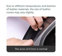 Steering Wheel Protector DIY Steering-Wheel Cover Wrap Car Steering Wheel Cover Braid Artificial Leather Steering Wheel Covers(Brown Thread)(3 Colors Thread)