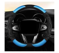 Steering Wheel Protector Figure 8 Honeycomb Steering Wheel Cover D Shape 38cm(Black blue)