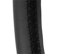 Steering Wheel Protector For Benz For W203 For C-Class 2001 2002 2003 2004 2005 2006 2007 Hand Sewing Non-Slip Black Artificial Leather Car Steering Wheel Braid Cover(Black Thread)
