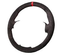 Steering Wheel Protector For Benz W176 W246 W205 C117 218 X218 C253 W213 X253W166 C292 Car Steering Wheel Cover Car Wheel Cover(Suede Red thread)