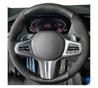 Steering Wheel Protector For BMW For M For Sport G30 G31 G32 G20 G21 G11 G12 G14 G15 G16 For X3 G01 For X4 G02 For X5 G05 For X7 G07 Anti-Slip Suede Car Steering Wheel Cover(Style 17)
