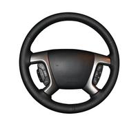 Steering Wheel Protector For Chevrolet For Captiva 2007-2014 For Silverado For GMC For Sierra 2007-2013 DIY Micro Fiber Leather Car Steering Wheel Cover Car Steering Wheel Cover(Blue Thread)