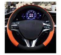 Steering Wheel Protector For Civic 2004 2005 2006 2007 2008 2009 2012 2013 2014 2015 Car Steering Wheel Cover PU Leather Non-slip Auto Accessories(Orange)