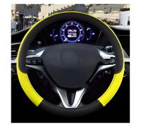 Steering Wheel Protector For Civic 2004 2005 2006 2007 2008 2009 2012 2013 2014 2015 Car Steering Wheel Cover PU Leather Non-slip Auto Accessories(Yellow)