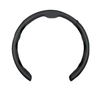 Steering Wheel Protector For Clio For Megane For Trafic For Captur For Master Leather Car Steering Wheel Cover Ultra-thin Breathable 38cm(Black)