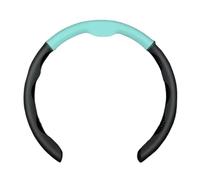 Steering Wheel Protector For Clio For Megane For Trafic For Captur For Master Leather Car Steering Wheel Cover Ultra-thin Breathable 38cm(Black blue)