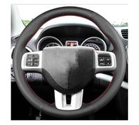 Steering Wheel Protector For Dodge For Grand For Caravan For Journey For Avenger For Durango Braid Car Steering Wheel Cover Microfiber Leather Steering Wrap Interior Accessories(Red Blue Thread)