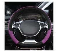 Steering Wheel Protector For EU7 EU5 PLUS EX3 X5 X7 X3 U7 Car Steering Wheel Cover, Four-season Universal Leather Handle Cover Steering Wheel Cover for Car(D - black purple)