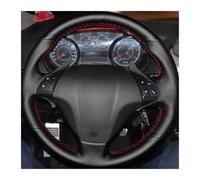 Steering Wheel Protector For Fiat For Punto For Bravo For Linea For Qubo For Doblo For Grande For Punto Car Steering Wheel Cover Wrap Steering Wheel Covers(White Thread)