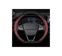 Steering Wheel Protector For Focus For Mondeo For Fiesta For Edge For Explorer For Escape For Fusion For Ranger For Taurus For Shelby Steering Wheel Cover D Shape Steering Wheel Cover(D Type Red)