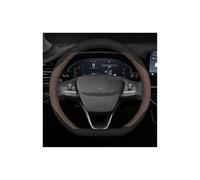 Steering Wheel Protector For Focus For Mondeo For Fiesta For Edge For Explorer For Escape For Fusion For Ranger For Taurus For Shelby Steering Wheel Cover D Shape Steering Wheel Cover(D Type Brown)