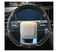 Steering Wheel Protector For Hyundai For Santa Fe For SantaFe 2023 2024 Microfiber Leather Car Steering Wheel Cover Auto Accessories Interior Accessories(WHITE)