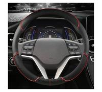 Steering Wheel Protector For Hyundai For Tucson 3 2015 2016 2017 2018 2019 Microfiber Leather Car Steering Wheel Cover Non-Slip 38cm 15" Auto Accessories Interior Accessories(Red)