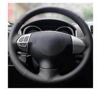 Steering Wheel Protector For Mitsubishi For Lancer X 10 2007-2015 For Outlander 2006-2013 For ASX 2010-2013 For Colt Car Steering Wheel Cover Leather(Light Bl)