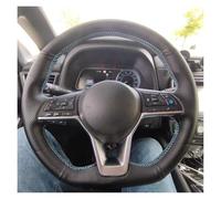 Steering Wheel Protector For Nissan For Kicks For X-TRAIL For March R For Ogue For Qashqai For Serena Car Steering Wheel Cover Leather Braid Steering Wheel Cover for Car(Black Thread)