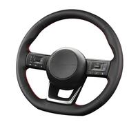 Steering Wheel Protector For Nissan For Qashqai J11 J10 For Leaf X For Trail For March Artificial Leather Car Steering Wheel Cover Braid Interior Accessories(Yellow Thread)