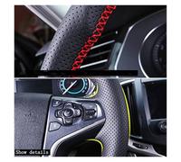 Steering Wheel Protector For Q7 2012-2015 For Q3 For Q5 2013-2016 For A4 For B8 2014 2015 Hand-sewn Microfiber Leather Car Steering Wheel Cover