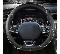 Steering Wheel Protector For Scenic For Clio For Laguna 2 3 4 5 For Kangoo For Megane For Trafic For Talisman For Twingo For Kaptur PU Leather Car Steering Wheel Cover(D shape Beige)
