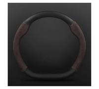 Steering Wheel Protector For Seat For Cupra For Leon Mk3 Mk2 5f For Ibiza 6j 6l For Ateca FR For Formentor Suede Cowhide Leather D Type 38cm Car Steering Wheel Cover(D Leather Brown)