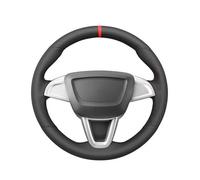 Steering Wheel Protector For Seat For Ibiza (6J) 2008-2015 For MII 2013-2020 Black Car Steering Wheel Cover(WHITE)