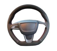 Steering Wheel Protector For Seat For Ibiza(6J)(FR/CUPRA) 2015 For Mii Braid Car Steering Wheel Cover Wrap(Blue)