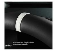 Steering Wheel Protector For Suzuki For Swift 2017-2022 Microfiber Leather D Shape 38cm Car Steering Wheel Cover Sport(All Black)