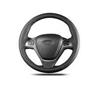 Steering Wheel Protector For Tourneo For Courier DIY Black PU Microfiber Leather Car Steering Wheel Cover(WHITE)