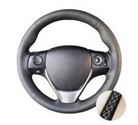 Steering Wheel Protector For Toyota E'Z For RAV4 For Auris 2013 2014 For Corolla IM 2017 For Scion IM 2016 Car Steering Wheel Cover Steering Wheel Covers(White Thread)