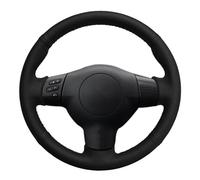 Steering Wheel Protector For Toyota For Corolla 2004 2005 2006 For Caldina 2002 2003-2007 For RAV4 (US) 2005 Car Steering Wheel Cover Hand-stitched Black Artificial Leather(Red Thread)