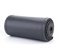 Steering Wheel Protector Hand-Stitched Steering Wheel Cover 36-40cm DIY Leather Braid On The With Needles Thread Car-Styling Covers(Gray 38cm 7)