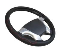 Steering Wheel Protector Large Size Bus Truck Steering Wheel Cover Leather Embroid Car Steering Wheel Cover Interior Accessories 42/45/47/50CM Steering Wheel Covers(45cm red)(42cm red)