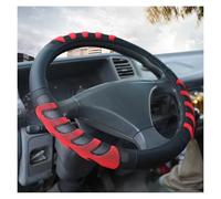 Steering Wheel Protector Large Size Truck Bus Steering Wheel Cover Leather +Fabric Car Steering Wheel Cover Interior Accessories 42/45/47/50CM Steering Wheel Covers(40cm red)(47cm red)