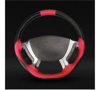 Steering Wheel Protector Microfiber Leather Braiding Truck Steering Wheel Covers Braid On The Steering Wheel For Car Interior Accessories 42 45 47 50cm(Red 50)