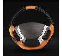 Steering Wheel Protector Microfiber Leather Braiding Truck Steering Wheel Covers Braid On The Steering Wheel For Car Interior Accessories 42 45 47 50cm(Orange 45)