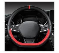 Steering Wheel Protector PU Leather Car Steering Wheel Cover For Captur For Duster For Megane 2/3 For Clio For Logan For Laguna 2 For Kadjar For Scenic 2 Interior Accessories(RED D)