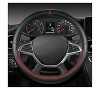 Steering Wheel Protector PU Leather Car Steering Wheel Cover For Dacia For Sandero For Stepway Jogger For Logan For Dokker For Sandero Auto Accessories Interior Accessories(WINE RED)