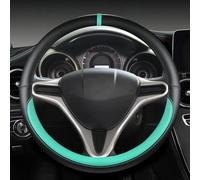 Steering Wheel Protector PU Leather Car Steering Wheel Cover For Fit For Jazz For City 2009-2013 For Insight 2010-2014 For Civic 2004-2014 Accessories Car Wheel Cover(GREEN)