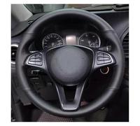 Steering Wheel Protector Steering Wheel Braid Cover Genuine Leather Hand Sewing For Mercedes For Benz C200L E63 E300 E320 GLK GLC260 GLA Car Accessories Interior Accessories(Brown Thread)