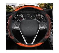 Steering Wheel Protector Steering Wheel Cover Leather For Camry 2018-2023 For Corolla For Crown For RAV4 2019(ORANG)