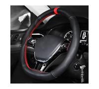 Steering Wheel Protector Universal 38cm Hand-Sewn Car Steering Wheel Cover Microfiber Leather Soft Steering Wheel Cover for Car(RED)