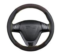 Steering Wheel Protector Universal Suede Leather Car Steering Wheel Cover DIY 38cm Embossed Leather Auto Steering Wheel Case Steering Wheel Cover for Car(Style B Yellow)