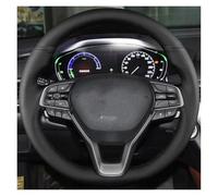 Steering Wheel Protectors Car Steering Wheel Braid Cover Genuine Leather For Accord 10 2018-2019 For Inspire 2018-2019 For Insight 2018-2019(Green Thread)