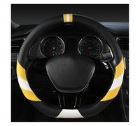 Steering Wheel Protectors Car Steering Wheel Cover D Shape For Nissan For Qashqai J11 For X-trail T32 2015-2017 2018(Black and yellow)