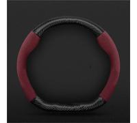 Steering Wheel Protectors Car Steering Wheel Cover For Focus For Mk3 For Mk4 For Mondeo For Mustang For Explorer For Evos For Edge(D Red)