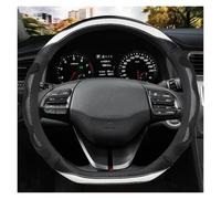 Steering Wheel Protectors Car Steering Wheel Cover For Hyundai For Santa Fe For Creta For Solaris For Kona Auto Accessories(WHITE D)