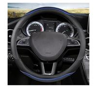 Steering Wheel Protectors Car Steering Wheel Cover for Skoda for Octavia A5 A7 for Rapid for Spaceback for Fabia for Kodiaq for Superb Wheel Cover(BLUE4)