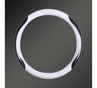 Steering Wheel Protectors Car Steering Wheel Cover Genuine Leather Carbon Fiber Women Man Summer Winter For Nissan NP300(Black O-type)