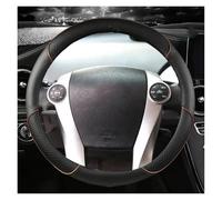 Steering Wheel Protectors Car Steering Wheel Cover Massage Non-slip Leather For Toyota For Prius 30 20 For Prius V For Prius C For Prius For Prime(Coffee)