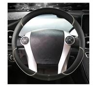 Steering Wheel Protectors Car Steering Wheel Cover Massage Non-slip Leather For Toyota For Prius 30 20 For Prius V For Prius C For Prius For Prime(Beige)